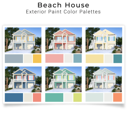 beach house exterior colors